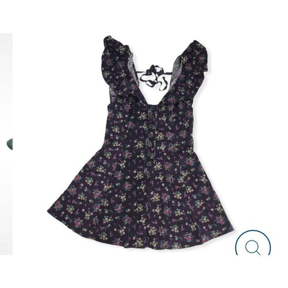 ✨FREE PEOPLE✨VIOLET FLORAL CORDUROY ROMPER - Picture 10 of 16